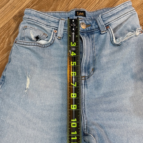 Lee Light Blue High-Rise Flare Jeans 25 - Picture 14 of 15